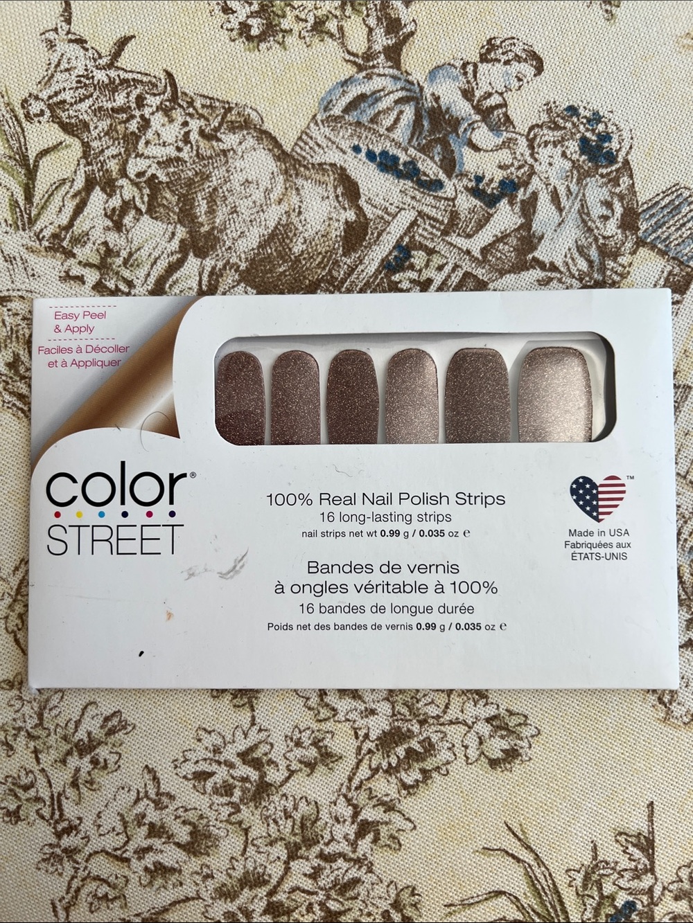 Color Street Rose Gold Metallic Nail Strips